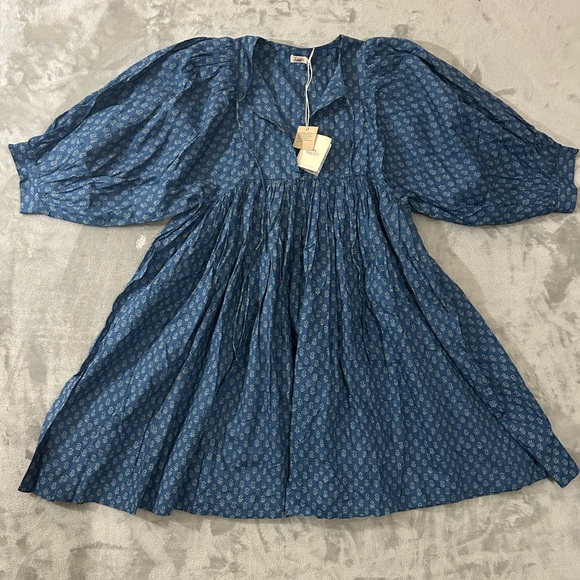 Faherty Lyla prairie boho peasant dress NWT - Picture 3 of 14